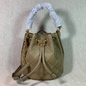 NEW Tory Burch Pebblestone Fleming Soft Mini Bucket Bag